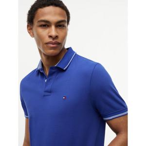 Tommy Hilfiger Stripe Under Collar Pique Polo Shirt